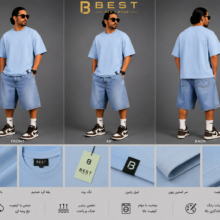 تی شرت ساده باکسی BALENCIAGA