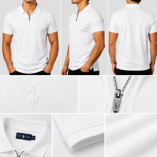 تی شرت نیم زیپ polo